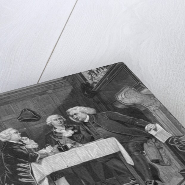 Oliver Goldsmith with James Boswell and Samuel Johnson by Anonymous