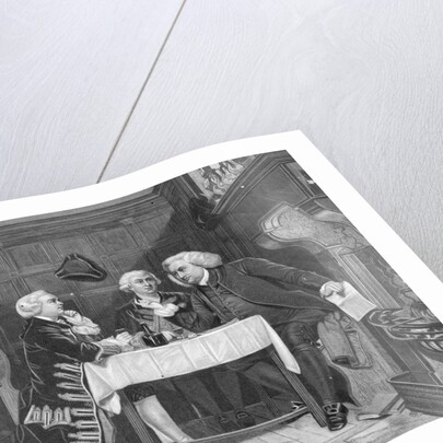 Oliver Goldsmith with James Boswell and Samuel Johnson by Anonymous