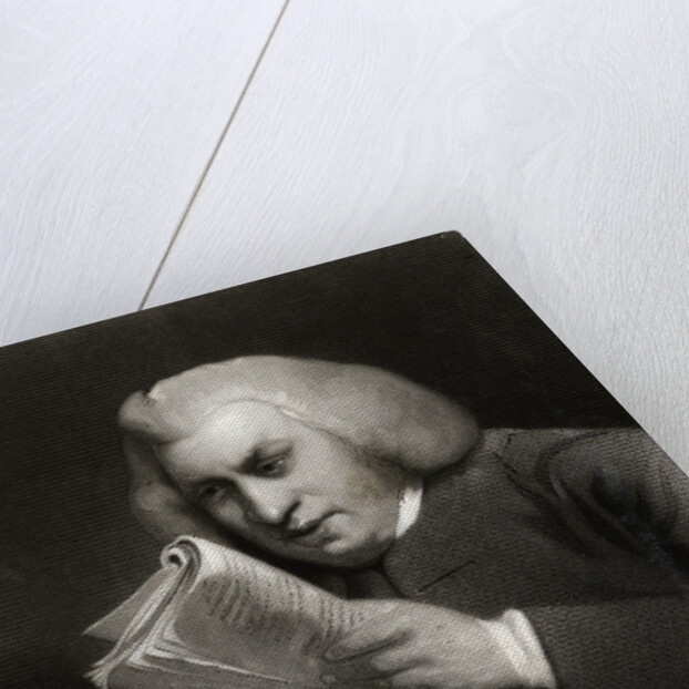 Samuel Johnson Reading Book by Anonymous