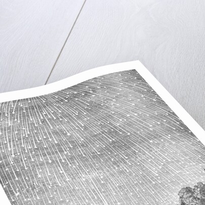 Illustration Depicting Meteor Shower by Anonymous