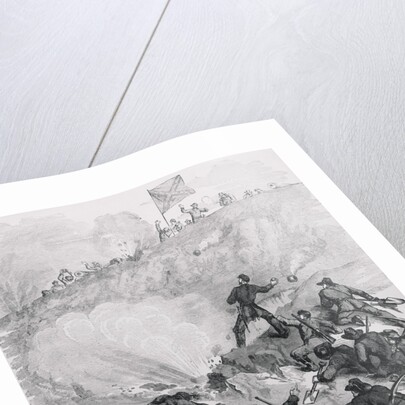 Soldiers Throwing Hand Grenades by Anonymous