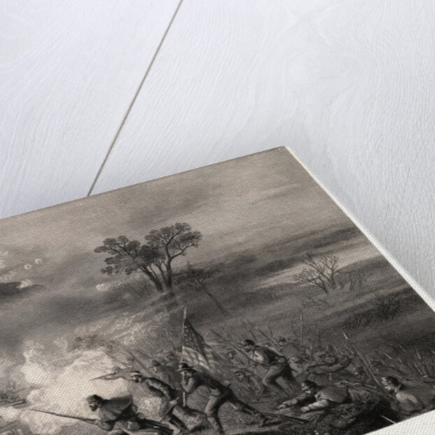 Civil War Scene at Battle of Lookout Mountain by Anonymous