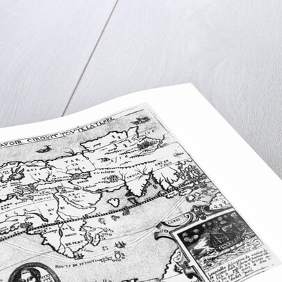 Map Showing Sir Francis Drake's Course Around World by Anonymous