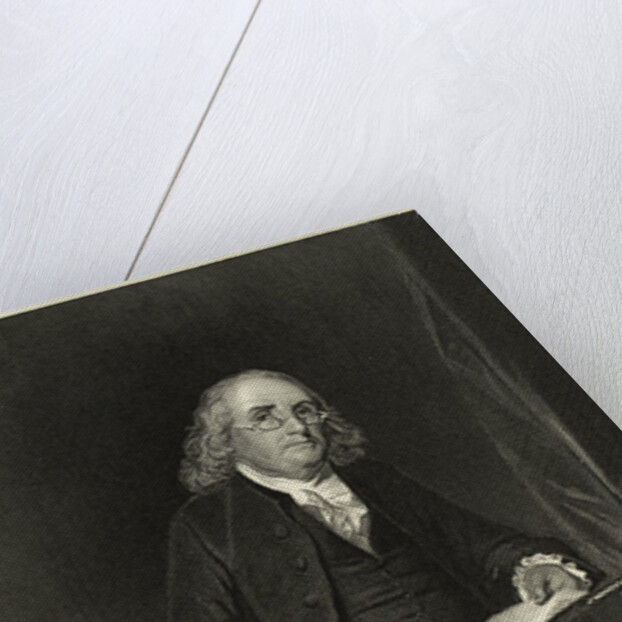 Portrait of Benjamin Franklin Sitting in Chair by Anonymous