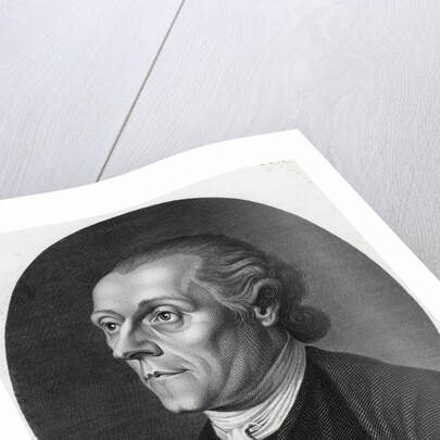 Oval Portrait of John Protestant Caspar Lavater by Anonymous