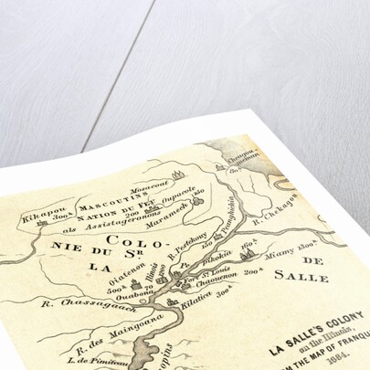 Map of the Discovery of the West by Anonymous