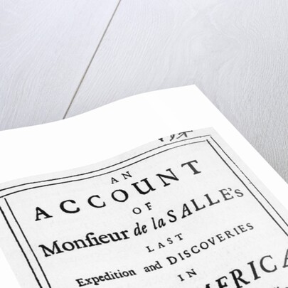 Front Page/La Salle'S Expedition Book by Anonymous