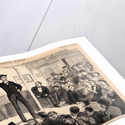 Man Speaking to Crowd About Temperance by Anonymous