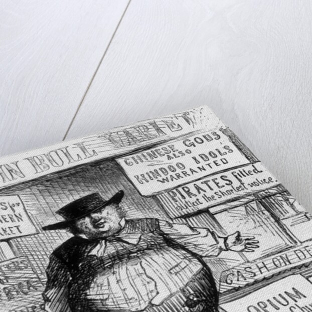 Cartoon Depicting English Characterization of John Bull as Painted by Himself by Anonymous