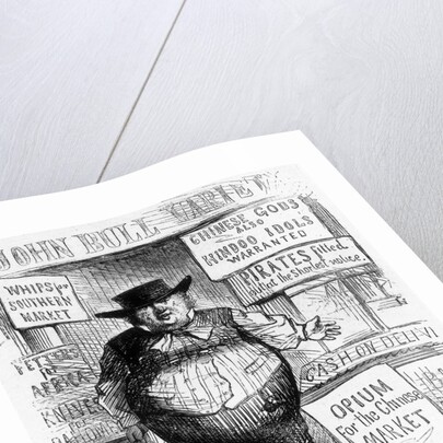 Cartoon Depicting English Characterization of John Bull as Painted by Himself by Anonymous