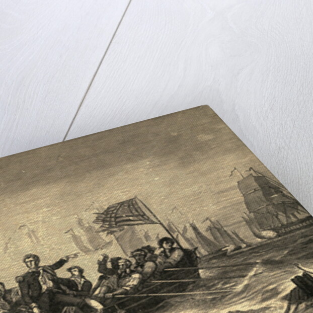 Commodore Perry at Battle of Lake Erie by Anonymous