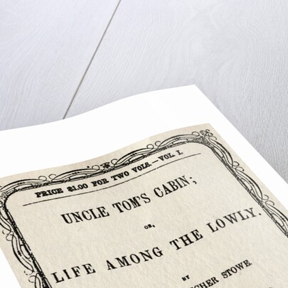 Title Page of Uncle Toms Cabin by Anonymous