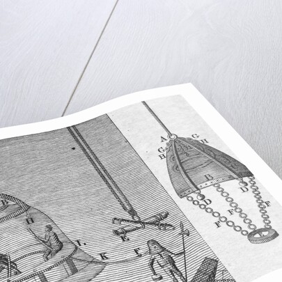 Illustration of Triewald's Diving Bell by Anonymous