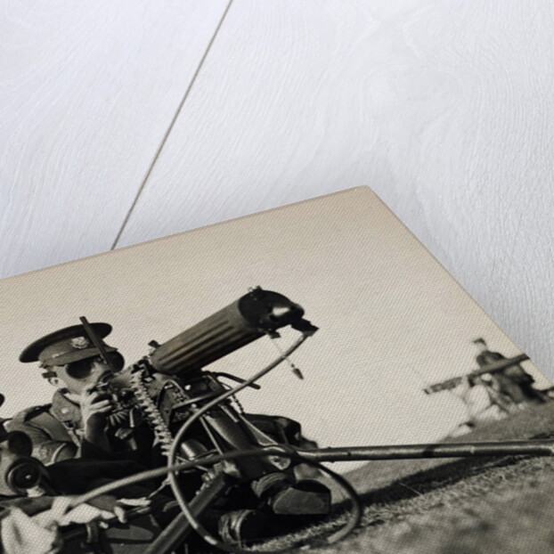 Soldiers With Gas Masks by Anonymous