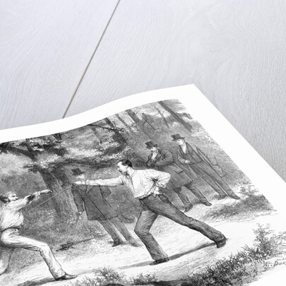 Fencing Duel by Anonymous