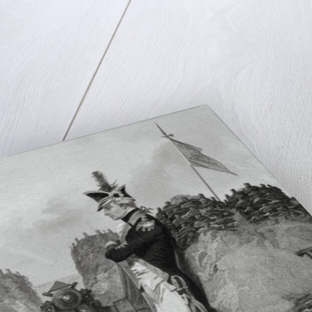 Drawing of Alexander Hamilton Waiting in Fort by Anonymous