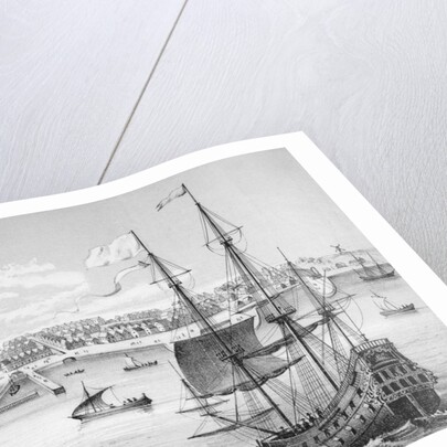 Illustration of Early New York as New Amsterdam by Anonymous