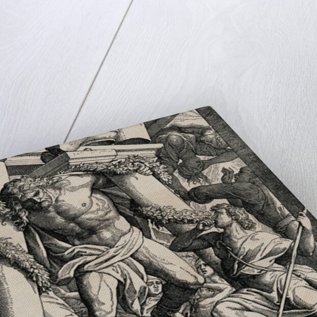 Samson Destroying Building by Anonymous