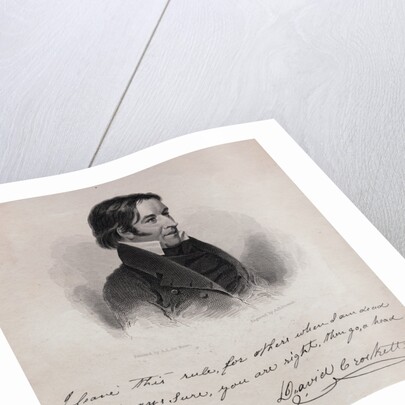 Portrait of David Crockett by Anonymous