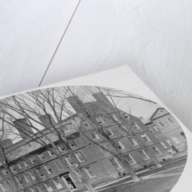 Exterior of Early Massachusetts Hall at Harvard University by Anonymous