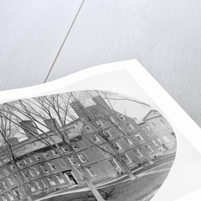 Exterior of Early Massachusetts Hall at Harvard University by Anonymous