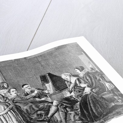 A Family Participating in the Singing of a Madrigal by Anonymous