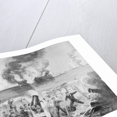 Soldiers Firing on Fort Sumter by Anonymous