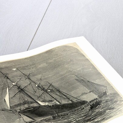Sailors Abandoning Ship in Life Boats by Anonymous