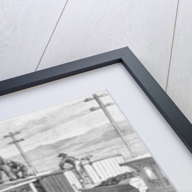 Herders Gathering Cattle for Shipment on Train by Anonymous