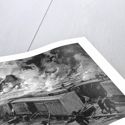 Burning of 600 Freight Cars on Panhandle by Anonymous