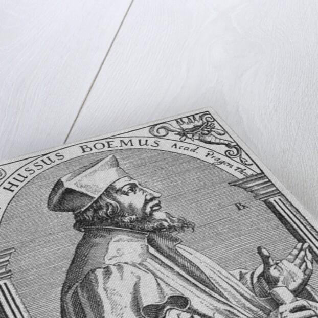 Profile of Reformer Jan Huss Gesturing by Anonymous
