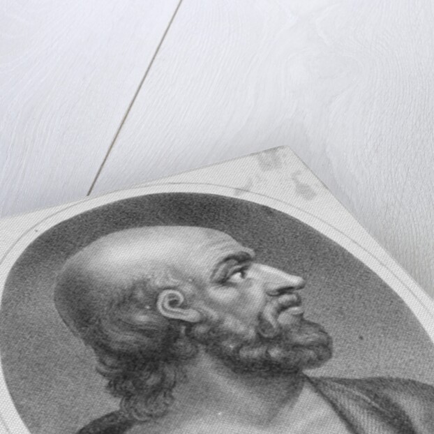 Profile Drawing of Greek Physician Hippocrates by Anonymous