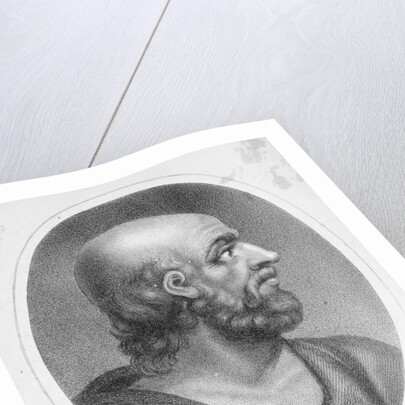 Profile Drawing of Greek Physician Hippocrates by Anonymous