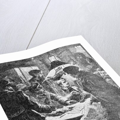 Conspiracy in Russia: A Nihilist Meeting Surprised Illustration by Anonymous