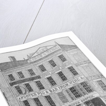 Illustration of The Peter Cooper Store in Burling Slip by Anonymous