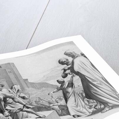 Print of the Crowd Choosing Between Barabbas and Jesus Christ by Anonymous