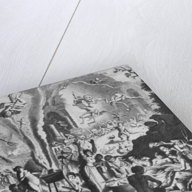 Engraving of a Witches' Sabbath by Anonymous