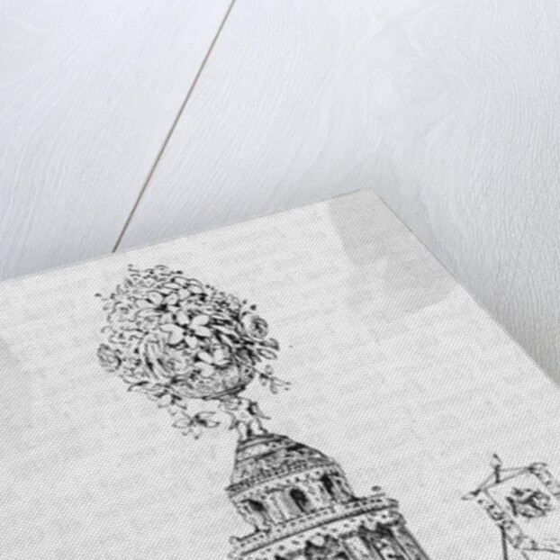 Drawing of Wedding Cake Print by Anonymous