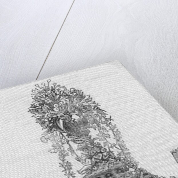 Drawing of Royal Wedding Cake Print by Anonymous