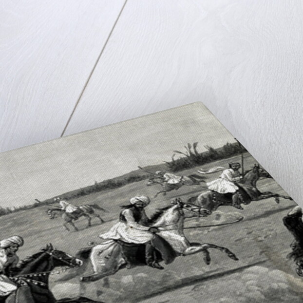 Natives Of Manipur Playing Game Of Polo by Anonymous