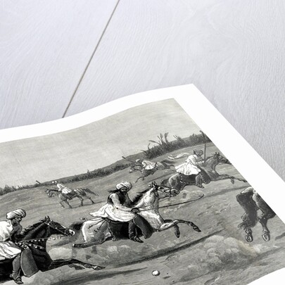 Natives Of Manipur Playing Game Of Polo by Anonymous