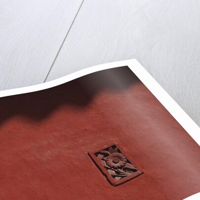 Brick Carving of Flowers on Forbidden City Wall by Anonymous