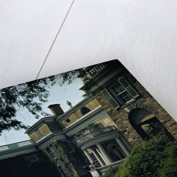 Shadowy View of Large Mansion by Anonymous