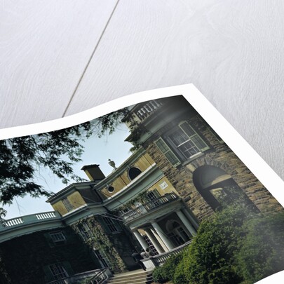 Shadowy View of Large Mansion by Anonymous