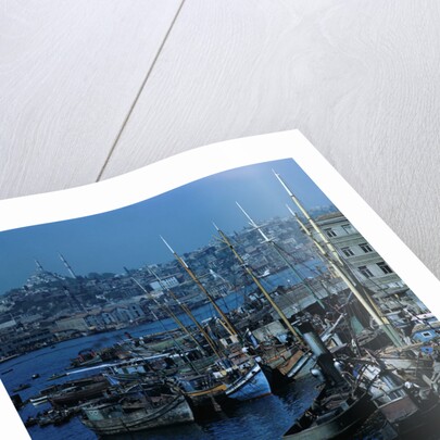 Docked Ships in Istanbul, Turkey by Anonymous