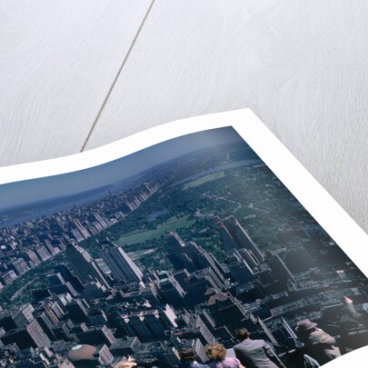 Tourists Looking Over Manhattan at Central Park by Anonymous