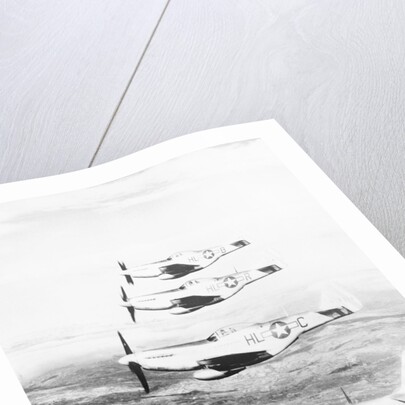 Airplane in Flight over Land by Anonymous