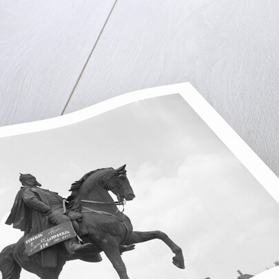 Statue of Prince Otto Von Bismarck Seated on a Horse by Anonymous