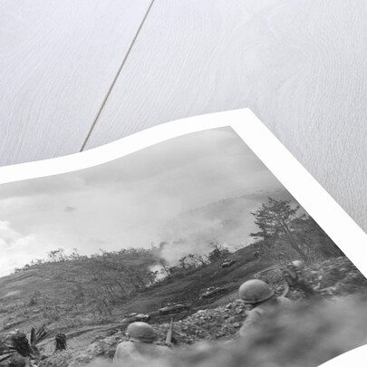 Infantrymen Lying on Ground at Lookout by Anonymous