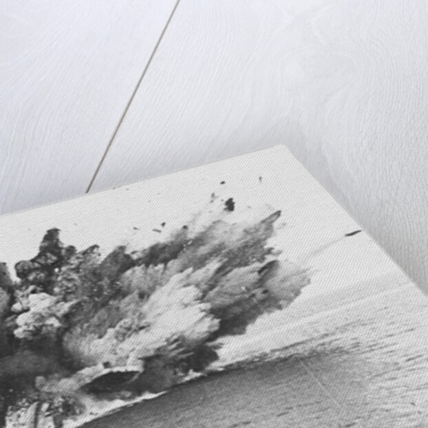 British Warship Barham Exploding at Sea by Anonymous